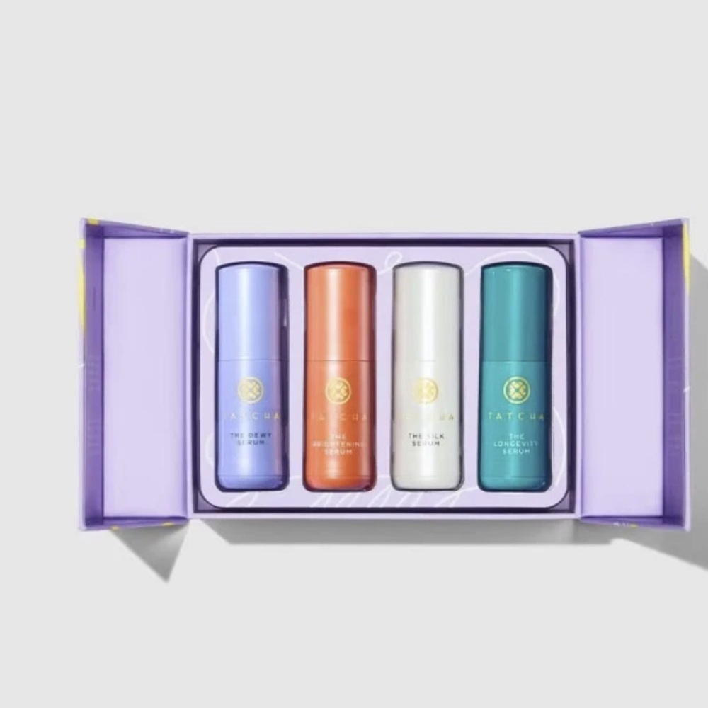 New TATCHA 2025 Limited Edition Holiday The Serum Discovery Set Dewy SOOD OUT